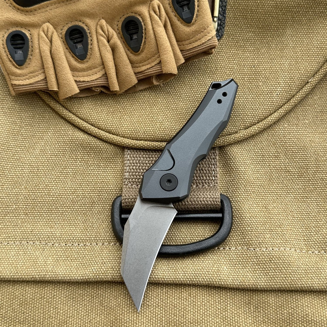 Rainbow Shield:Aluminum Handle Mini Outdoor Folding Pocket EDC Knife