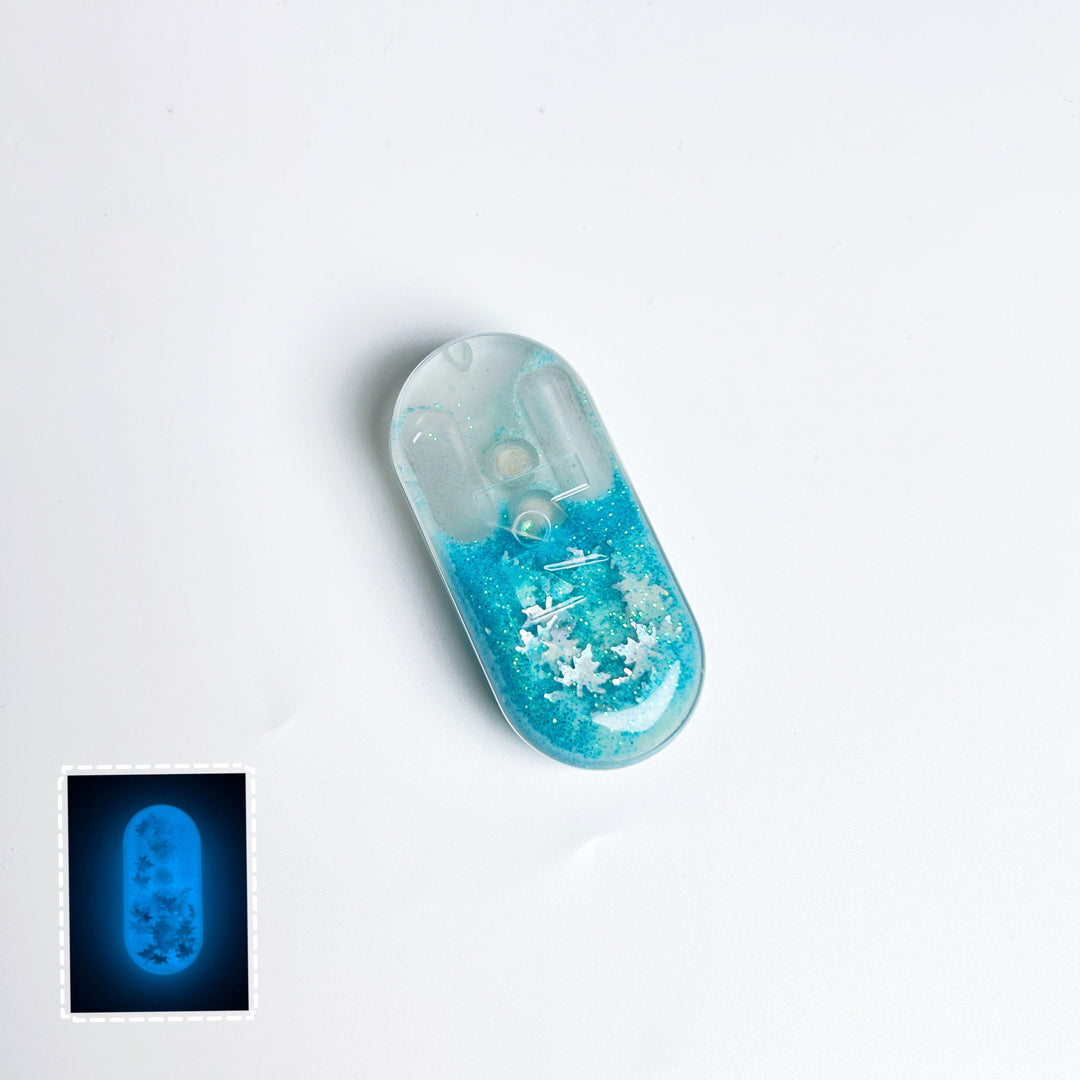 Lucent — Luminous Liquid-Core EDC Slider with Magnetic Motion and Dynamic Flow Design