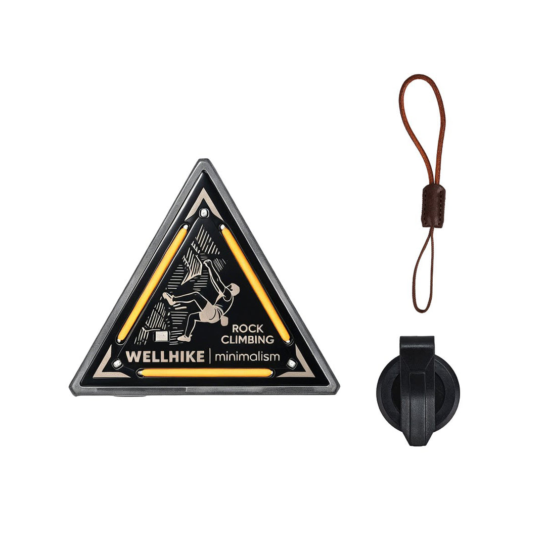 TriBadge - Rechargeable Triangle Clip Light For Camping, Warning Signal & EDC