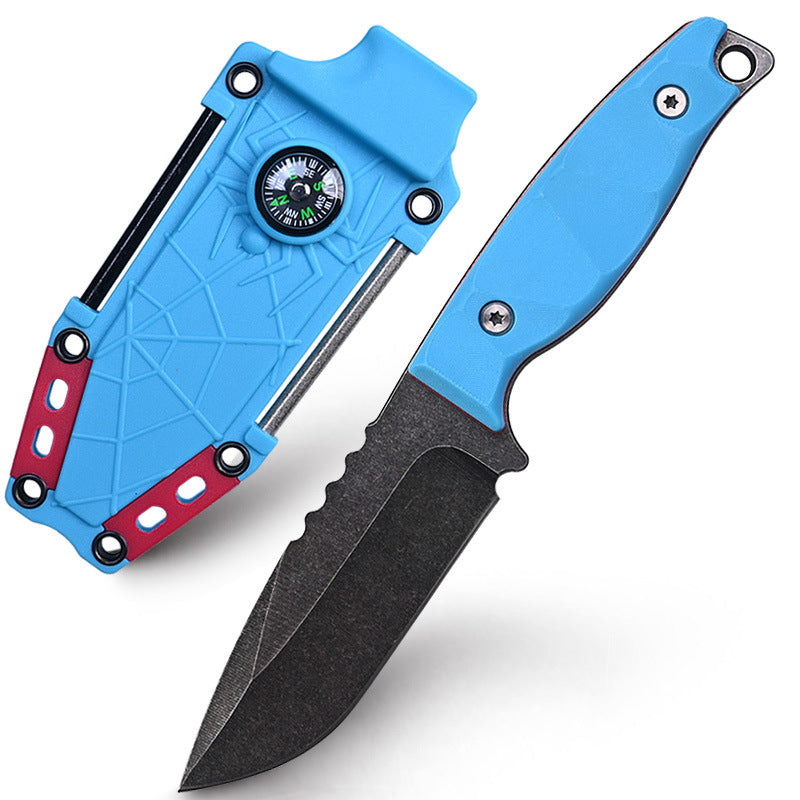 The Trailblazer: Multi-Functional Survival Knife with Compass & Fire Starter