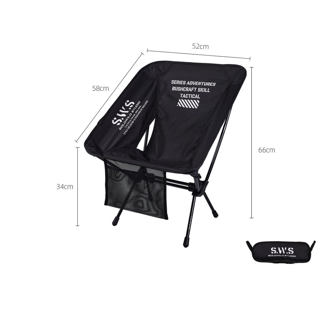 Moon Chair - Portable Folding Aluminum Camp Stool For Camping, Fishing & Cycling