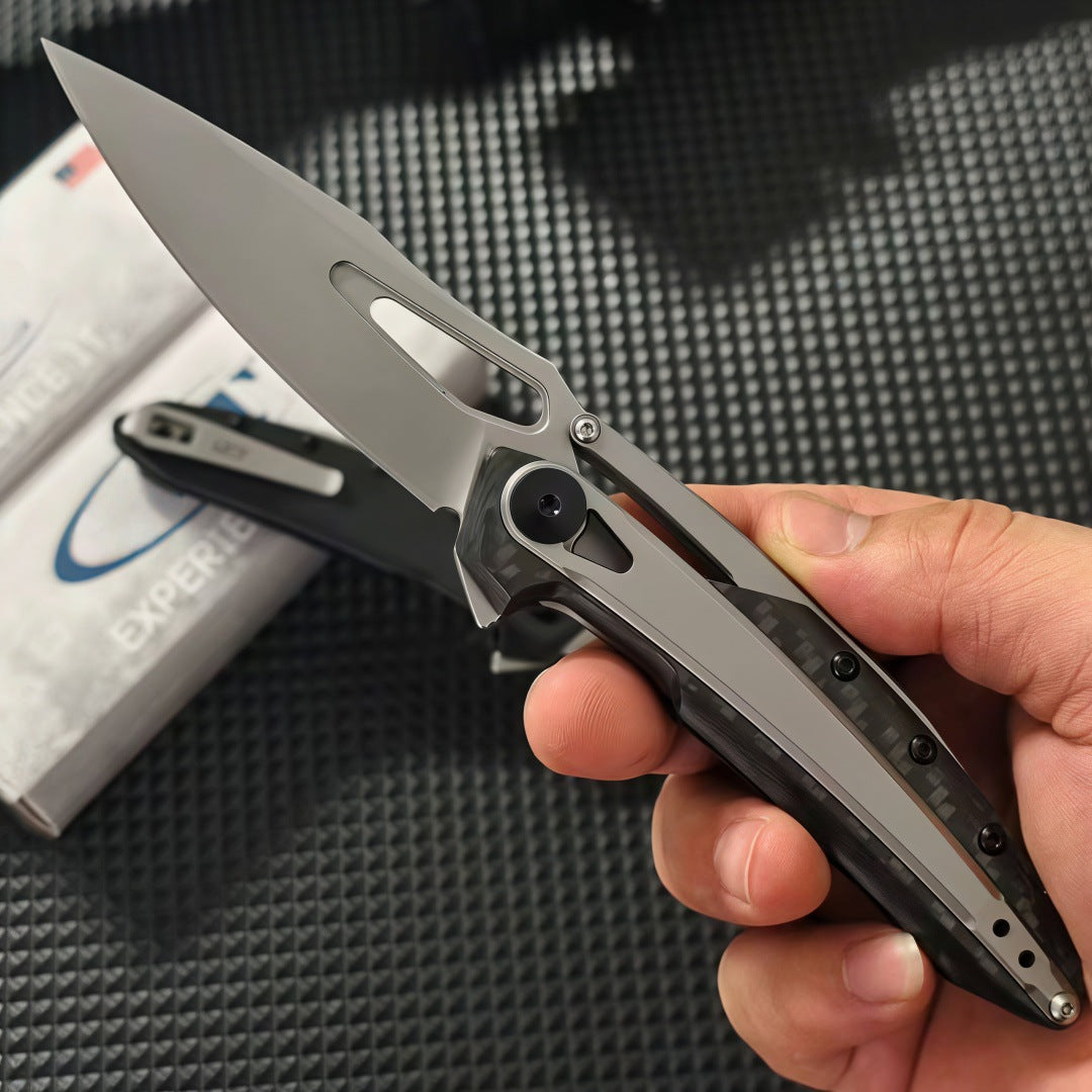 The Renvik:CPM 20CV Steel Portable Sharp Blade EDC Folding Knife