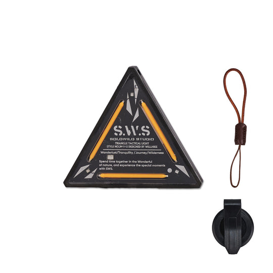 TriBadge - Rechargeable Triangle Clip Light For Camping, Warning Signal & EDC