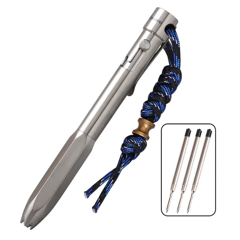 The Aurora:Premium EDC Titanium Smooth Bolt Action Pen