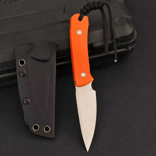 Pocket-Sized Beast:G10 Outdoor Fixed Blade EDC Knife with K-Sheath