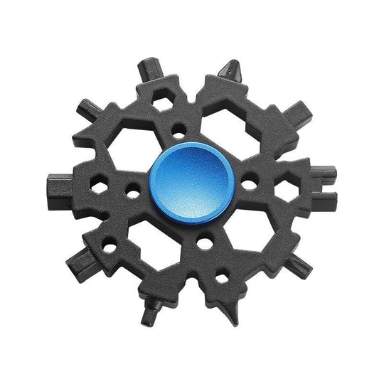 Snowflake Gyro:Stainless Steel Multi-Tool Fidget Spinner EDC Pocket Outdoor Gear