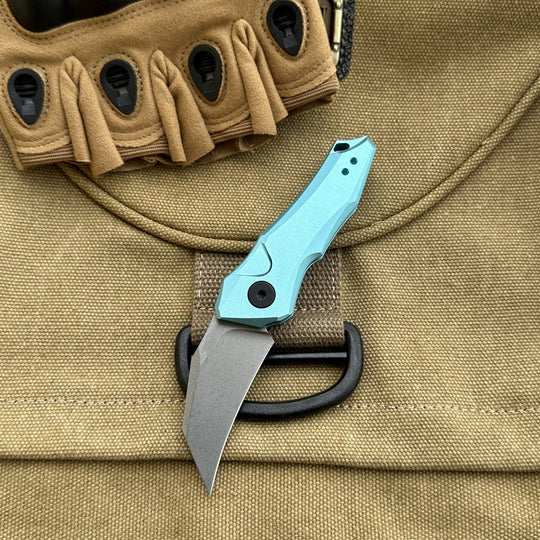 Rainbow Shield:Aluminum Handle Mini Outdoor Folding Pocket EDC Knife