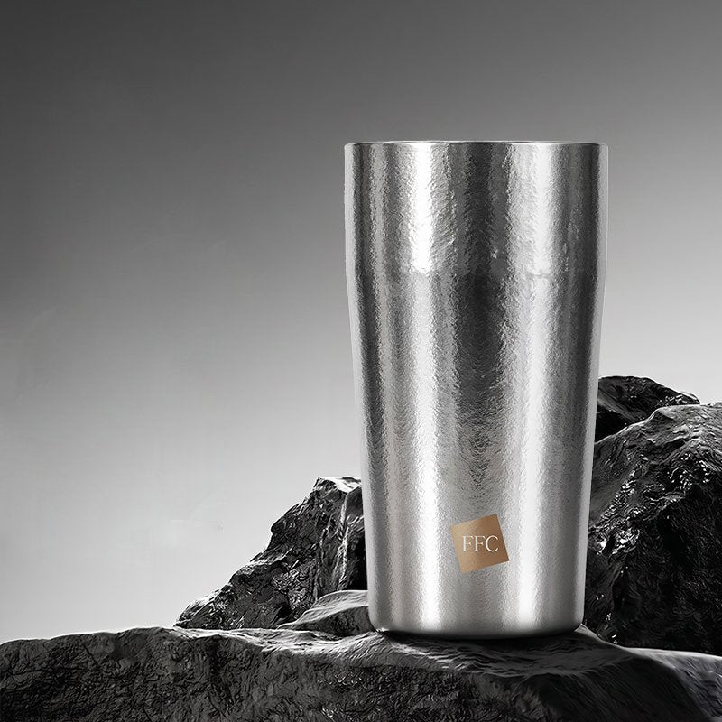 The Zeno:Pure Titanium Luxury Titanium Portable Cup