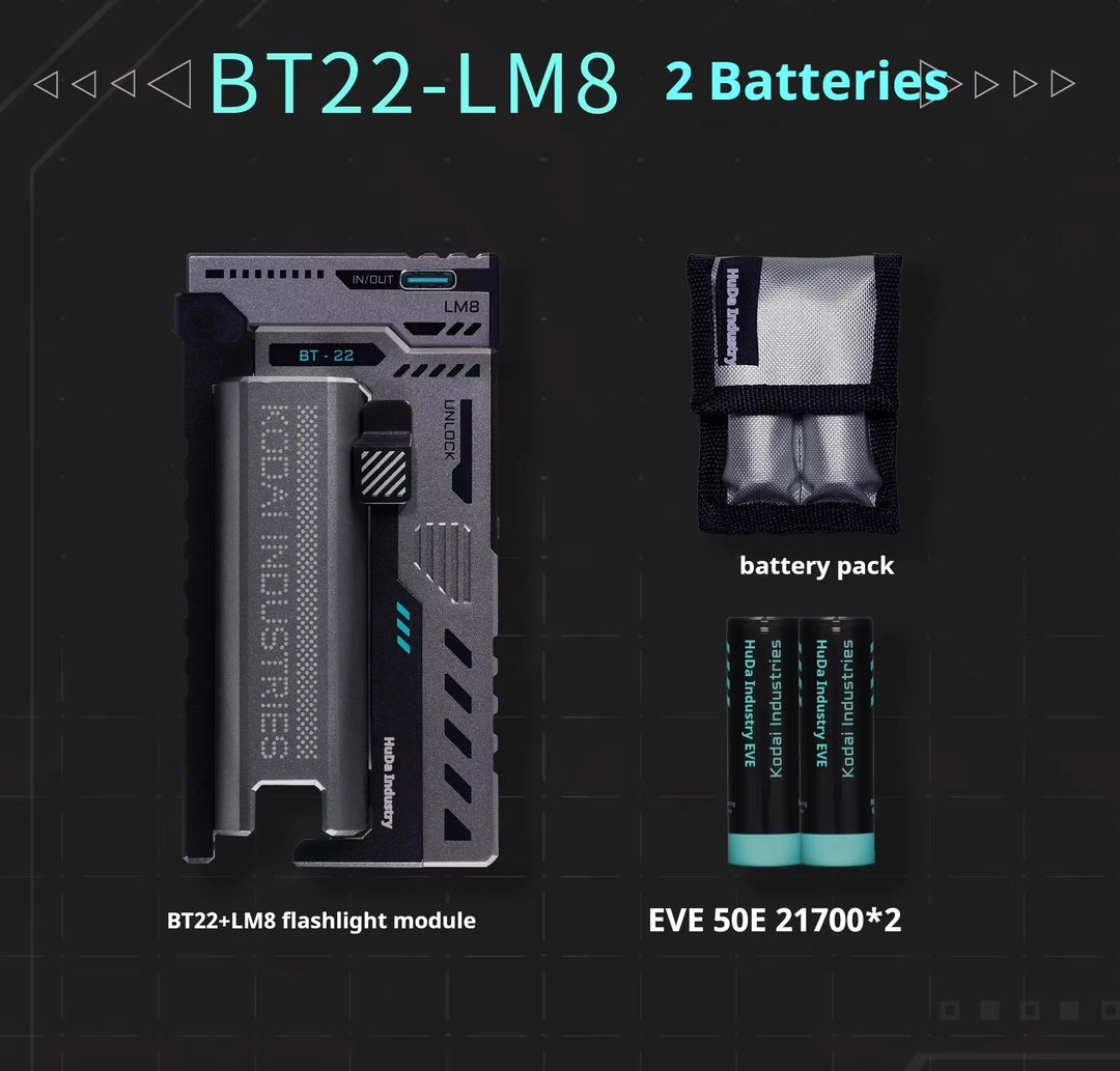 VoltNest: Flashlight with Quick-Swap Battery & Charging Module