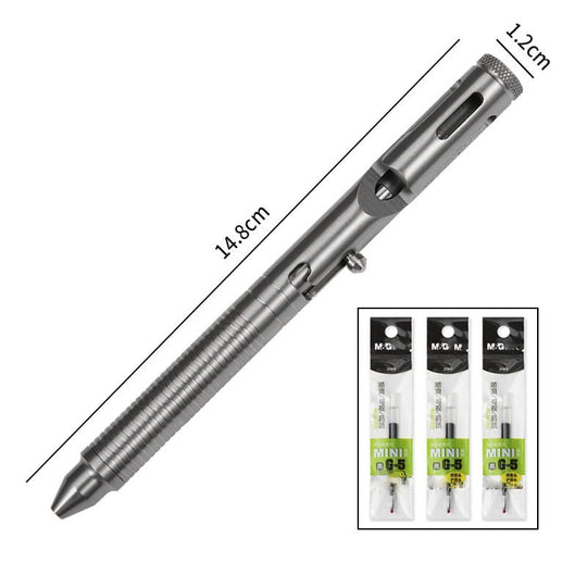 The BoltX:Titanium Mechanical Bolt Action EDC Tactical Pen