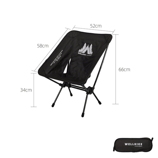 Moon Chair - Portable Folding Aluminum Camp Stool For Camping, Fishing & Cycling