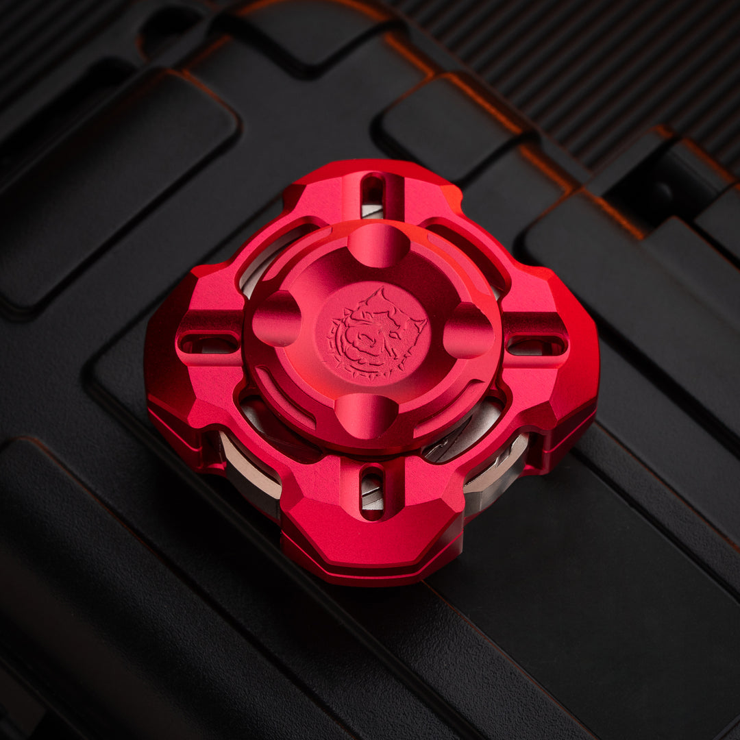 Nebula in Gyre:Mortise & Tenon M4 Four-Leaf EDC Mechanical Metal Stress Fidget Spinner