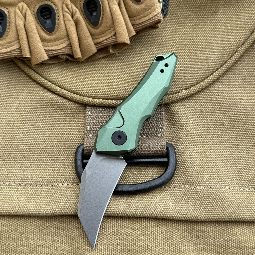 Rainbow Shield:Aluminum Handle Mini Outdoor Folding Pocket EDC Knife