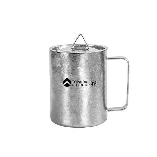 The Lumo:Pure Titanium Frosted Mug Double Wall Cup