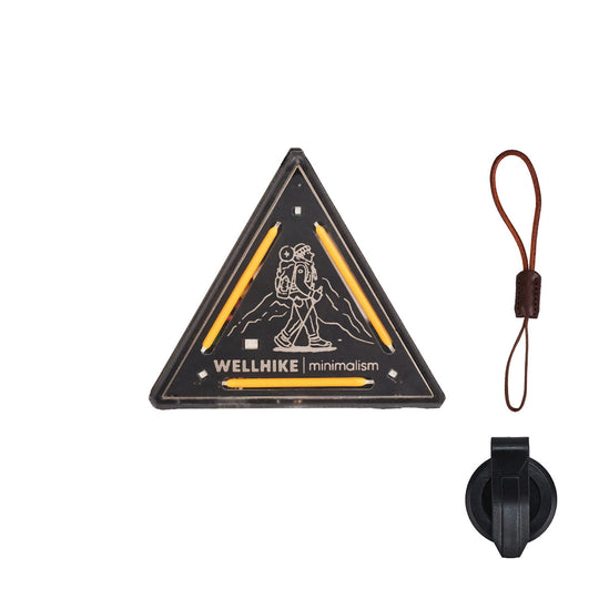 TriBadge - Rechargeable Triangle Clip Light For Camping, Warning Signal & EDC