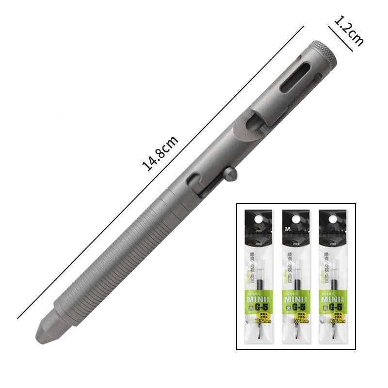 The BoltX:Titanium Mechanical Bolt Action EDC Tactical Pen