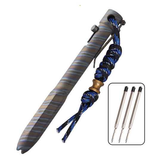 The Aurora:Premium EDC Titanium Smooth Bolt Action Pen