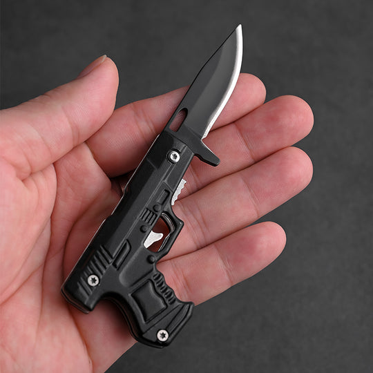 ADD-ONS: Gun-Inspired Mini Stainless Steel Folding Knife
