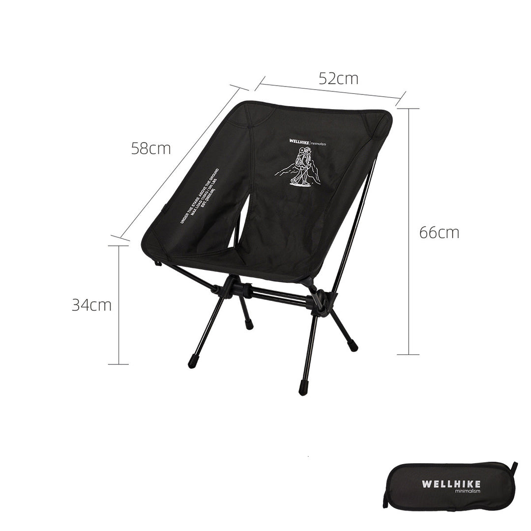 Moon Chair - Portable Folding Aluminum Camp Stool For Camping, Fishing & Cycling