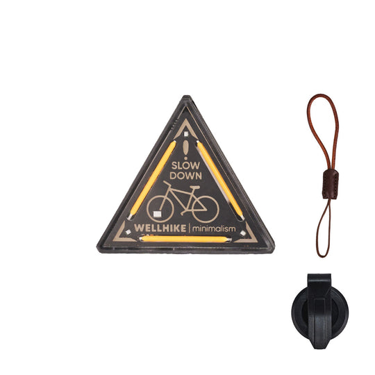 TriBadge - Rechargeable Triangle Clip Light For Camping, Warning Signal & EDC