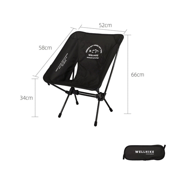 Moon Chair - Portable Folding Aluminum Camp Stool For Camping, Fishing & Cycling
