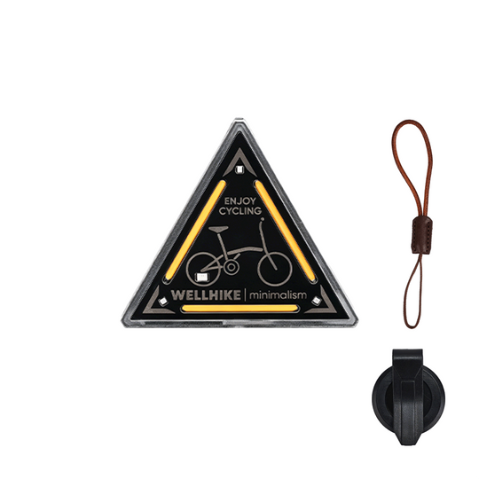 TriBadge - Rechargeable Triangle Clip Light For Camping, Warning Signal & EDC