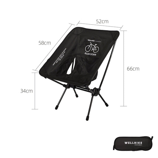 Moon Chair - Portable Folding Aluminum Camp Stool For Camping, Fishing & Cycling