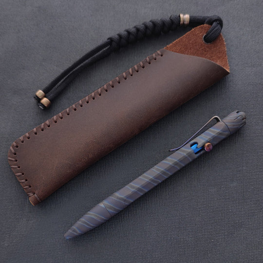 The Meteor:Titanium Bolt Action EDC Tungsten Steel Tactical Pen