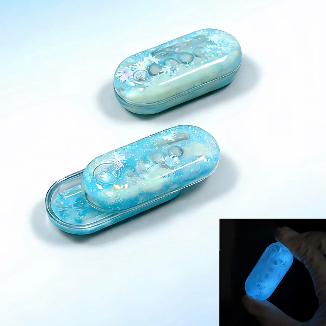 Lucent — Luminous Liquid-Core EDC Slider with Magnetic Motion and Dynamic Flow Design