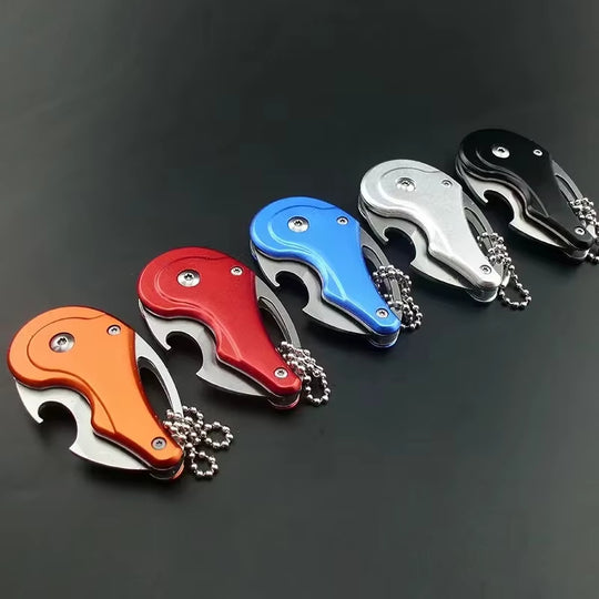 Mini Claw Portable Keychain Necklace Utility Pocket Tool EDC Folding Knife