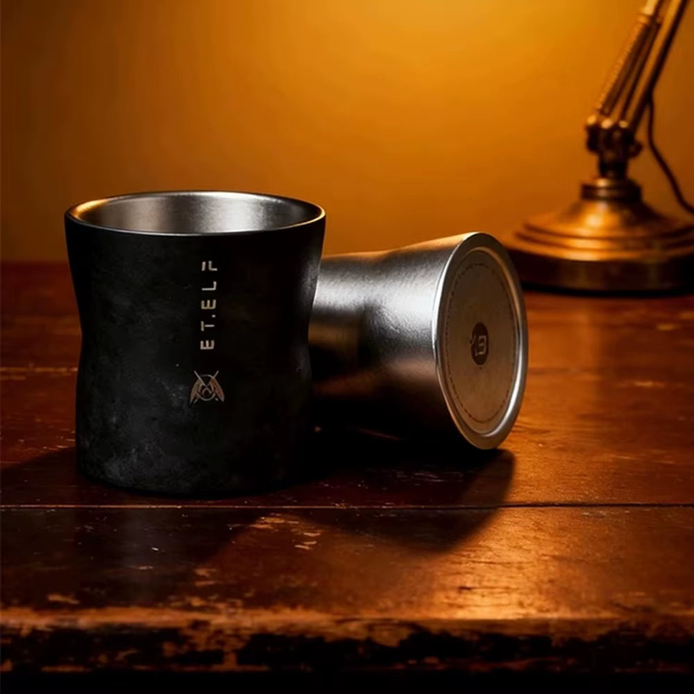 Temperature Butler:ET Pure Titanium Hot & Cold Coffee Cup