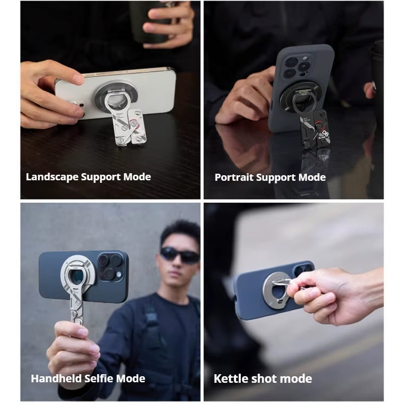 Octopus:Retractable Wing Ultra-thin EDC Magnetic Multi-tool Phone Holder