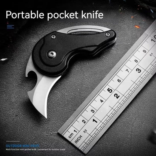 Mini Claw Portable Keychain Necklace Utility Pocket Tool EDC Folding Knife