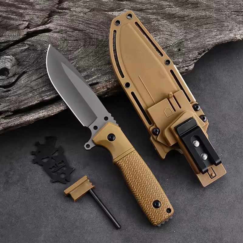 Talon Fixed Blade – Tactical Outdoor Survival Knife with Textured G10 Handle & Kydex Sheath