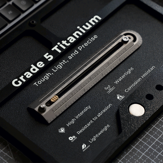 AllPro Ruler G2|Titanium EDC Measuring Tool That Does It All