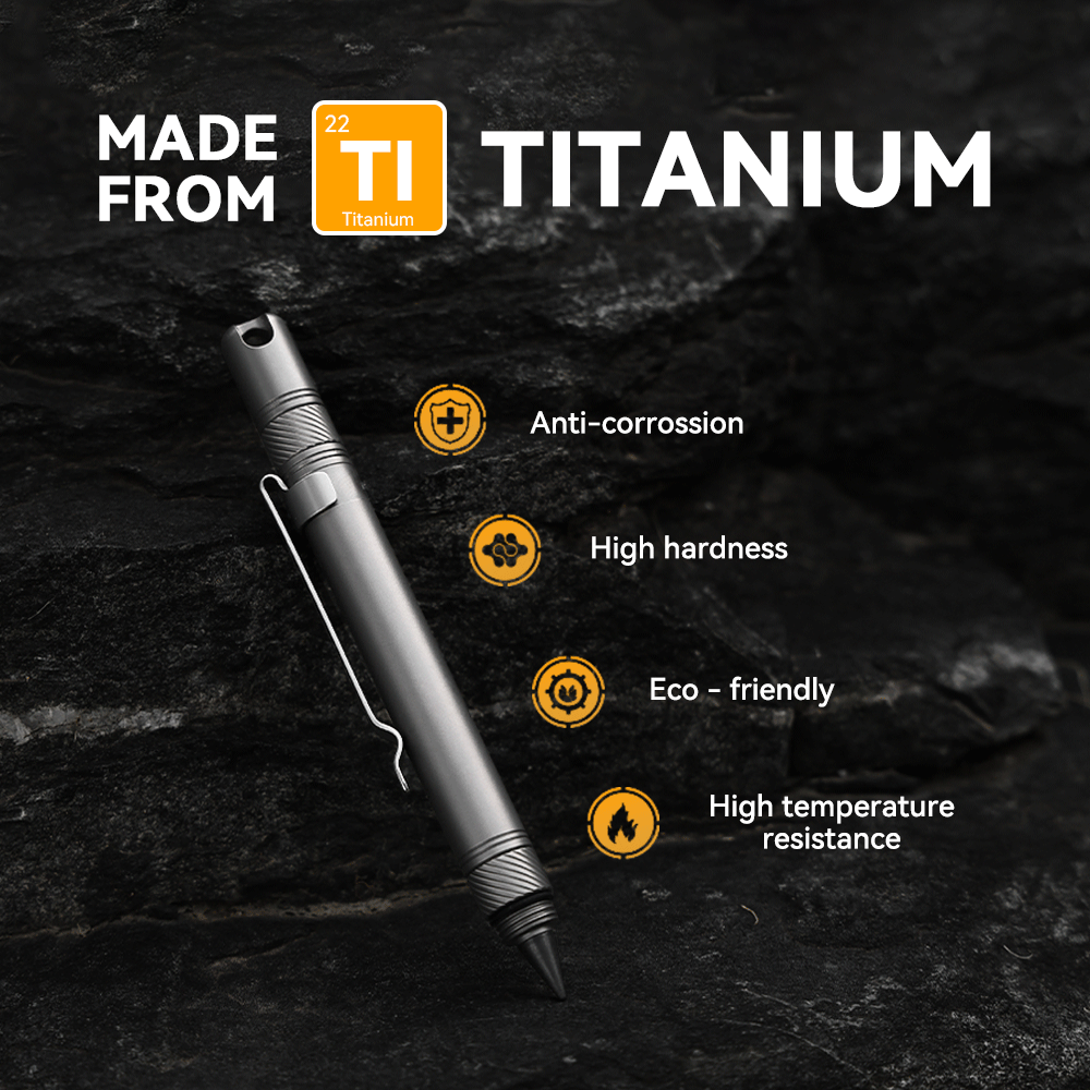 The OmniPen: Titanium Pocket Tool with 5 Smart Functions
