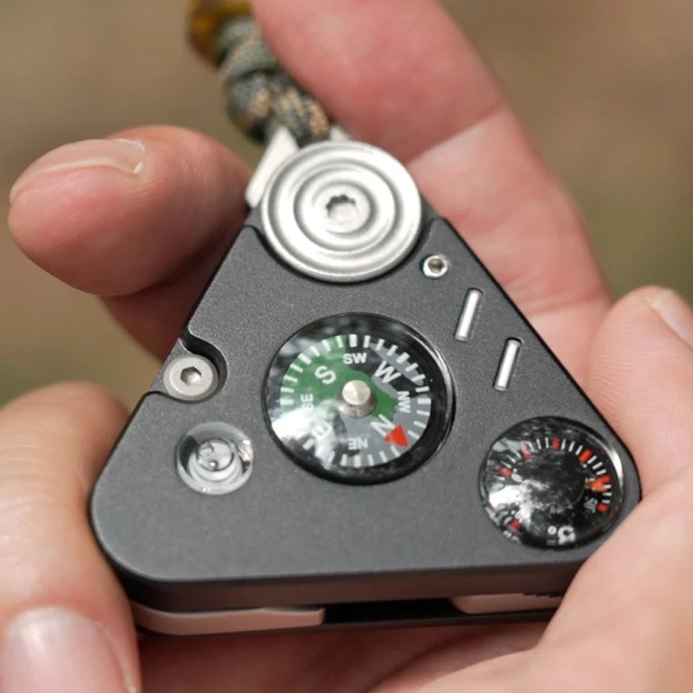 The Nexor:7-in-1 Outdoor EDC Tool & Compass Keychain