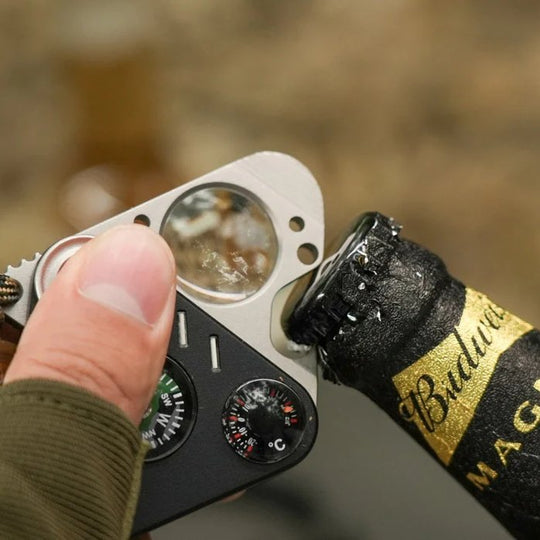 The Nexor:7-in-1 Outdoor EDC Tool & Compass Keychain