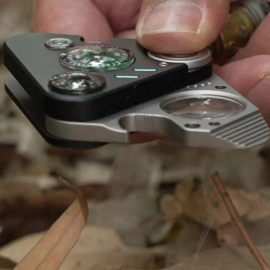 The Nexor:7-in-1 Outdoor EDC Tool & Compass Keychain