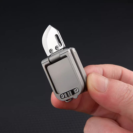 ADD-ONS：Titanium Suitcase Folding Knife