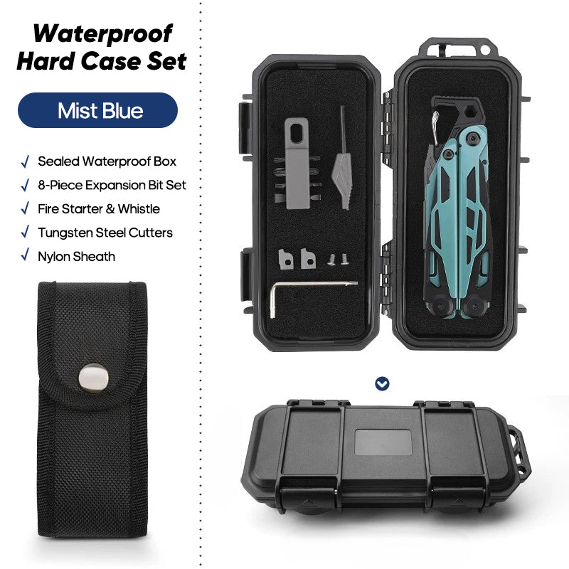 Solar Chase Pliers | 14-in-1 Tactical Multitool with Fire Starter & Saw | Heavy Duty 420 Steel for Survival & EDC