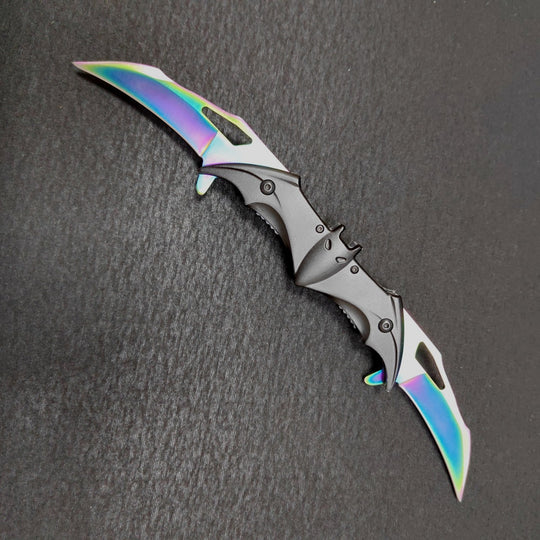 The Bat: 3cr13 Stainless Steel Double-sided Folding Knife