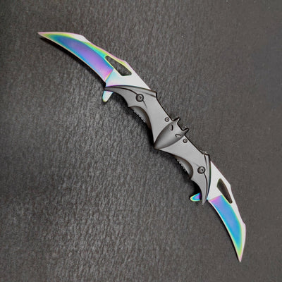 The Bat: 3cr13 Stainless Steel Double-sided Folding Knife