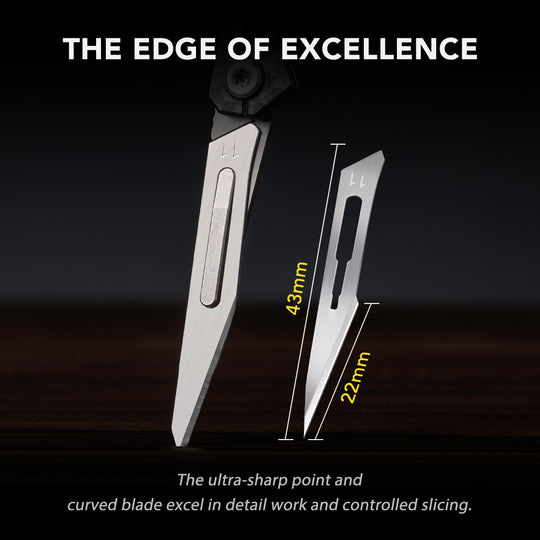 KeyKnife: Mini Titanium & Carbon Fiber EDC Scalpel