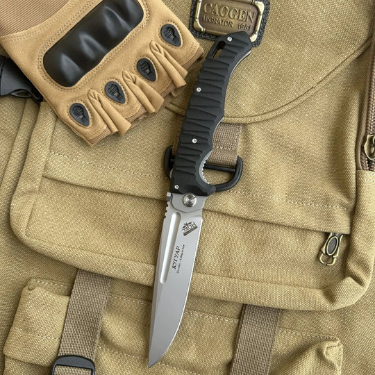 Shadow Ridge D2 Folding Knife – G10 Tactical EDC