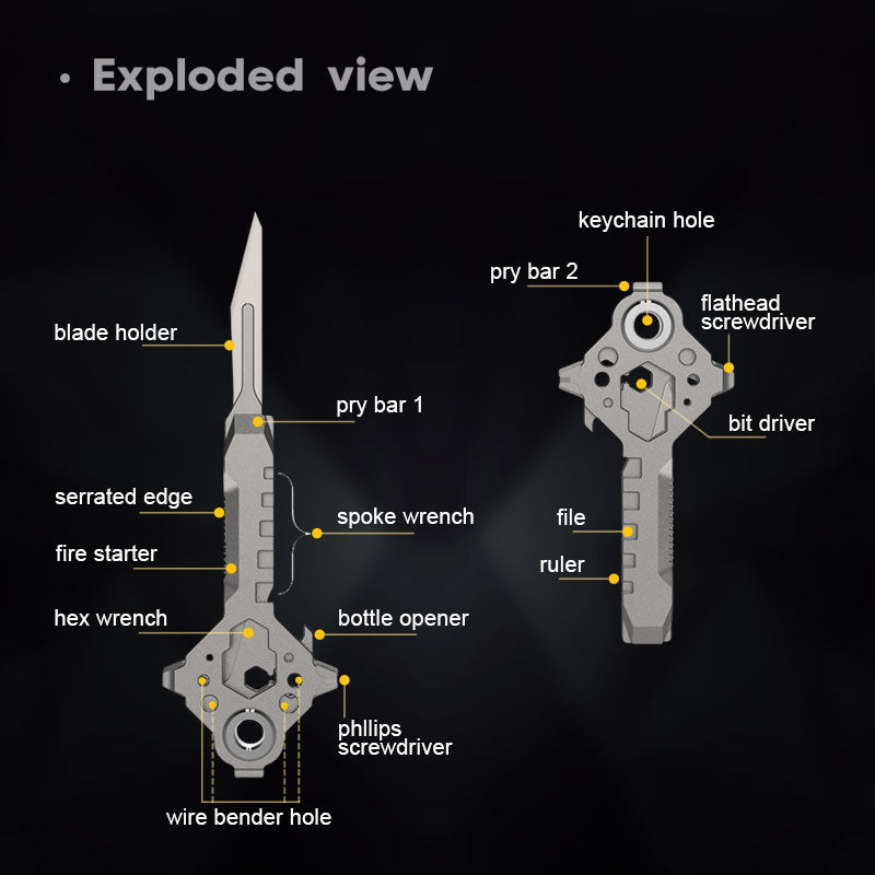 The Keymaster: 12 in 1 EDC Tool