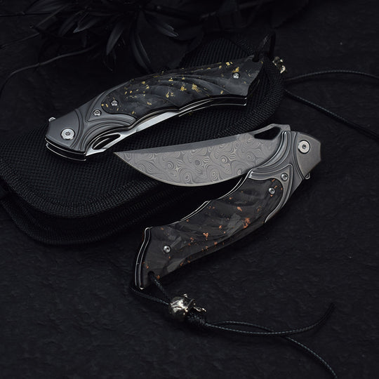 Night Owl – M390 Steel Carbon Fiber Tactical Folding Knife