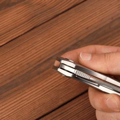 GraphiX: Ti & Carbon Folding Knife — M390/D2 Blade