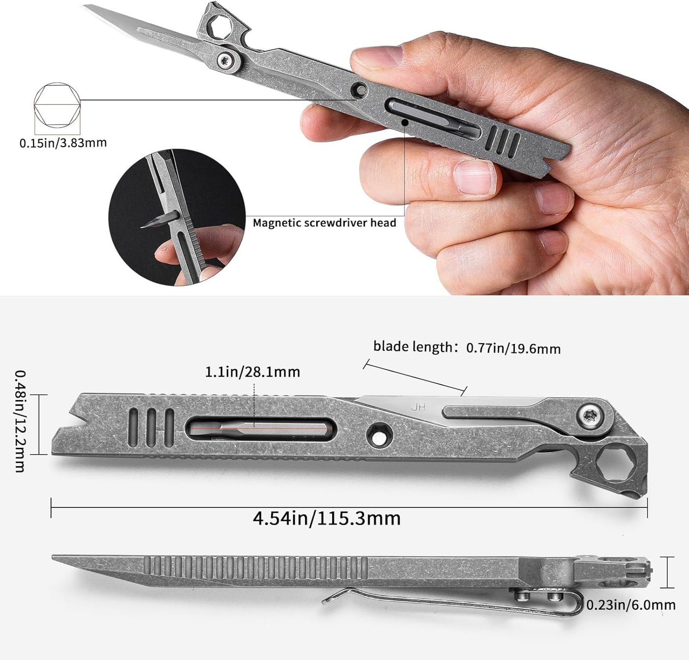 IronClad :  9 in 1 Titanium Multitool Pocket EDC Pry Bar