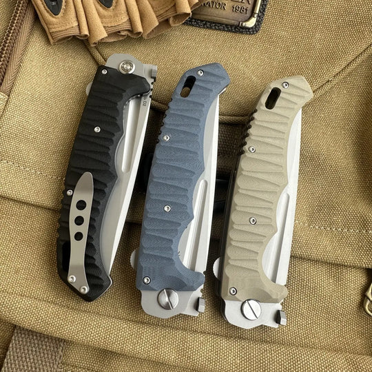 Shadow Ridge D2 Folding Knife – G10 Tactical EDC